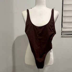 Skims brown one piece swimsuit extra small